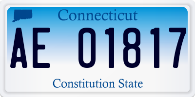CT license plate AE01817
