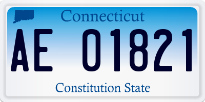 CT license plate AE01821