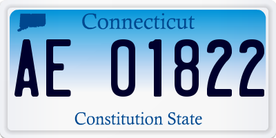 CT license plate AE01822