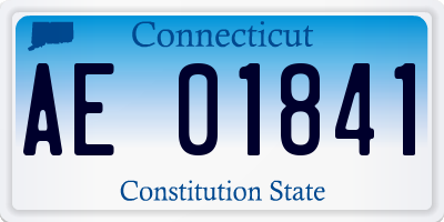CT license plate AE01841