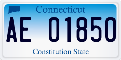 CT license plate AE01850