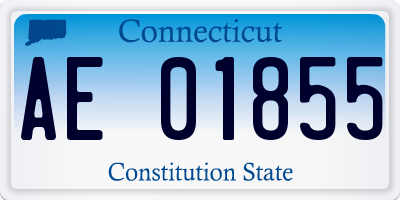 CT license plate AE01855
