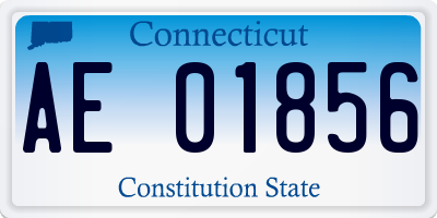 CT license plate AE01856