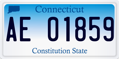 CT license plate AE01859