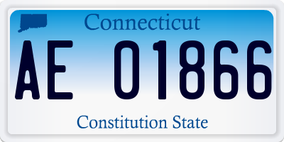 CT license plate AE01866