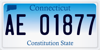 CT license plate AE01877