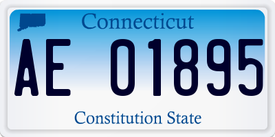 CT license plate AE01895