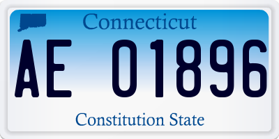 CT license plate AE01896