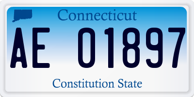 CT license plate AE01897