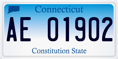 CT license plate AE01902
