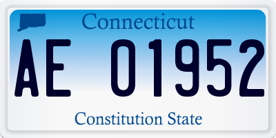 CT license plate AE01952