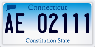 CT license plate AE02111