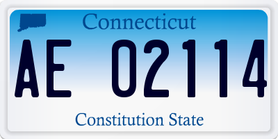CT license plate AE02114