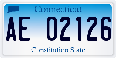 CT license plate AE02126
