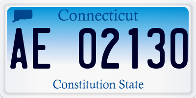 CT license plate AE02130