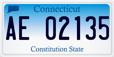 CT license plate AE02135