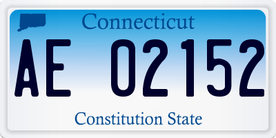 CT license plate AE02152