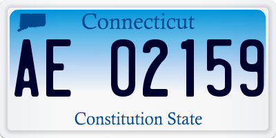 CT license plate AE02159