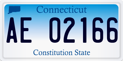 CT license plate AE02166