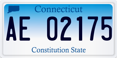 CT license plate AE02175