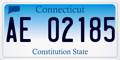 CT license plate AE02185