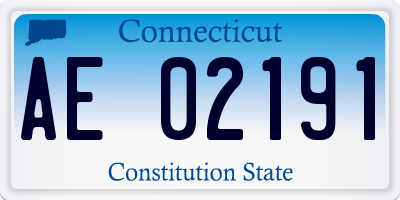 CT license plate AE02191