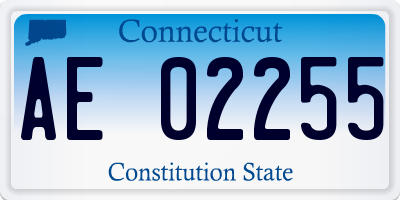 CT license plate AE02255