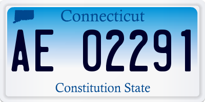 CT license plate AE02291