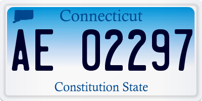 CT license plate AE02297