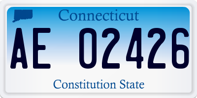 CT license plate AE02426