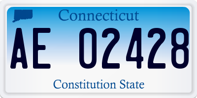 CT license plate AE02428
