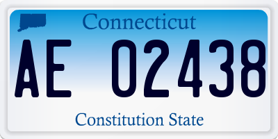CT license plate AE02438