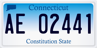 CT license plate AE02441