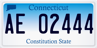 CT license plate AE02444