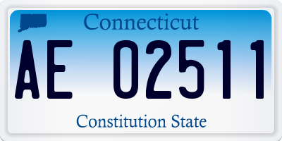CT license plate AE02511