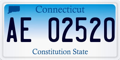 CT license plate AE02520