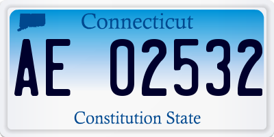 CT license plate AE02532