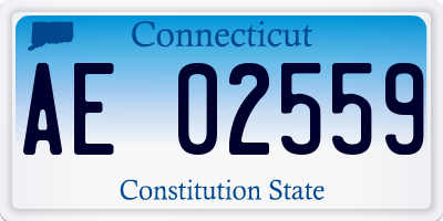 CT license plate AE02559
