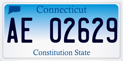 CT license plate AE02629