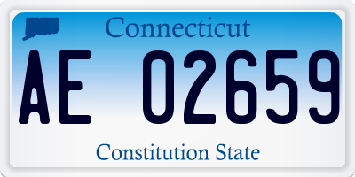 CT license plate AE02659