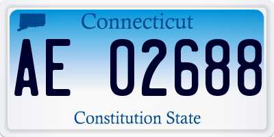 CT license plate AE02688