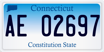 CT license plate AE02697
