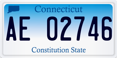CT license plate AE02746