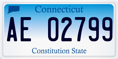 CT license plate AE02799