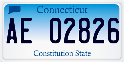 CT license plate AE02826
