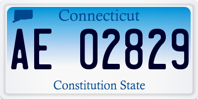CT license plate AE02829