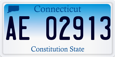 CT license plate AE02913