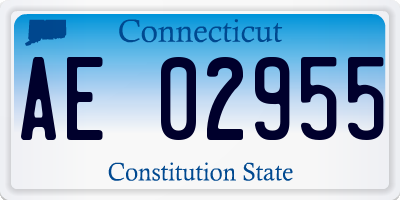 CT license plate AE02955