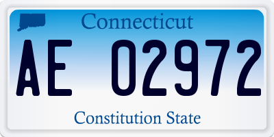 CT license plate AE02972
