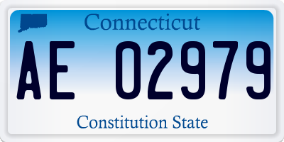 CT license plate AE02979